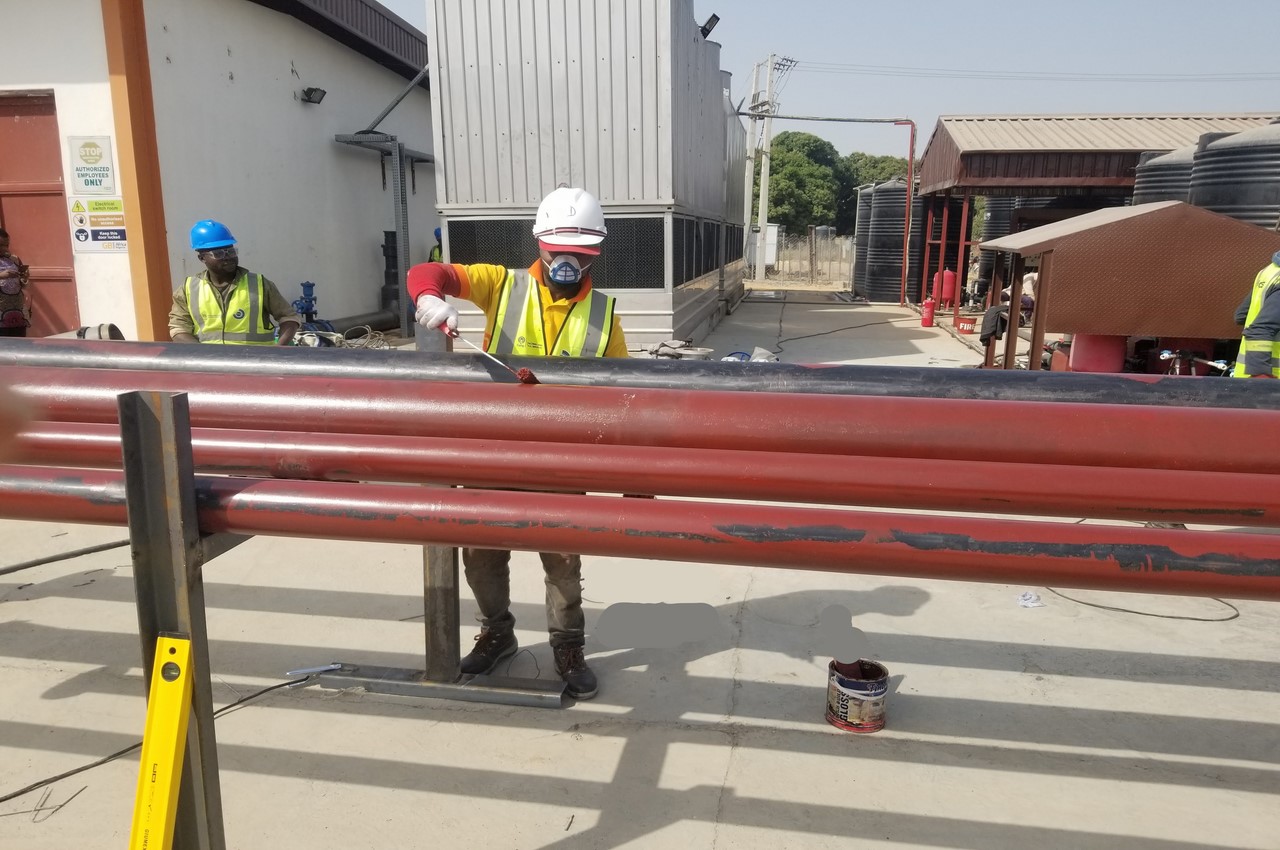 Priming of Pipes prior fabrication process
